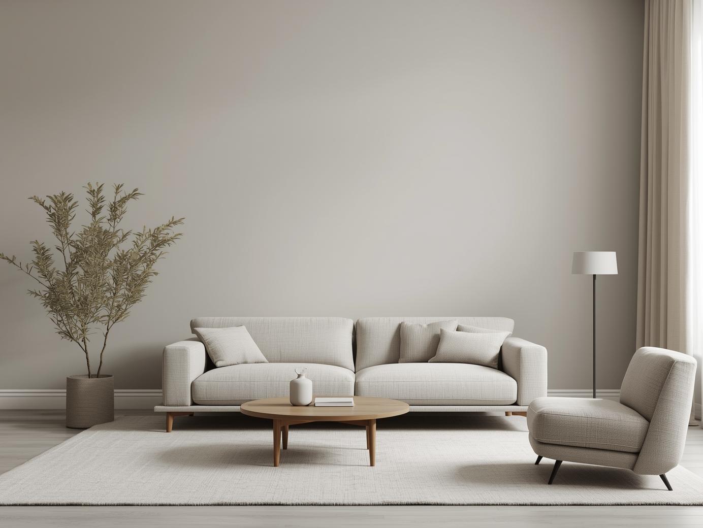 Sala moderna con colores elegantes y combinación de tonos